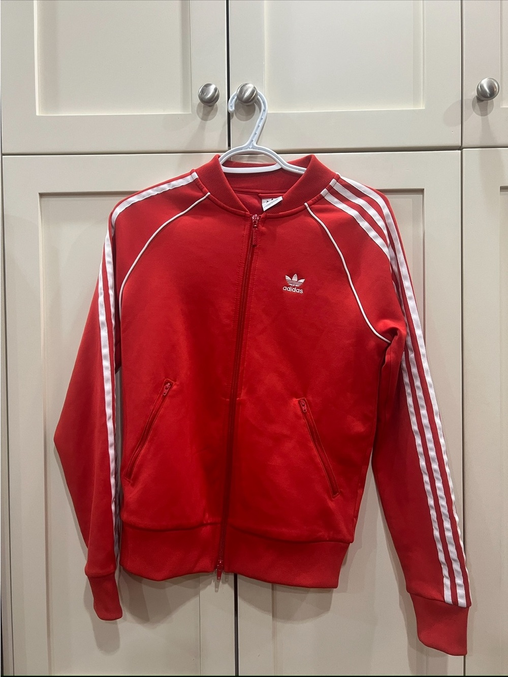 Adidas Red tracksuit zip up